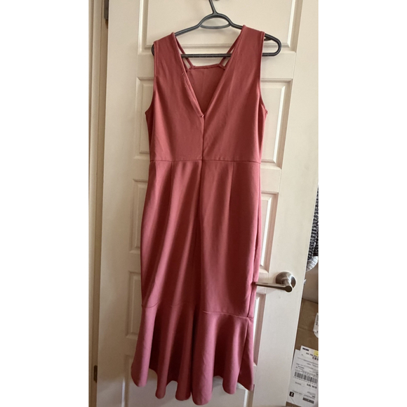 PrettyGarden Dark Pink Sleeveless Dress - Large - Picture 8 of 11
